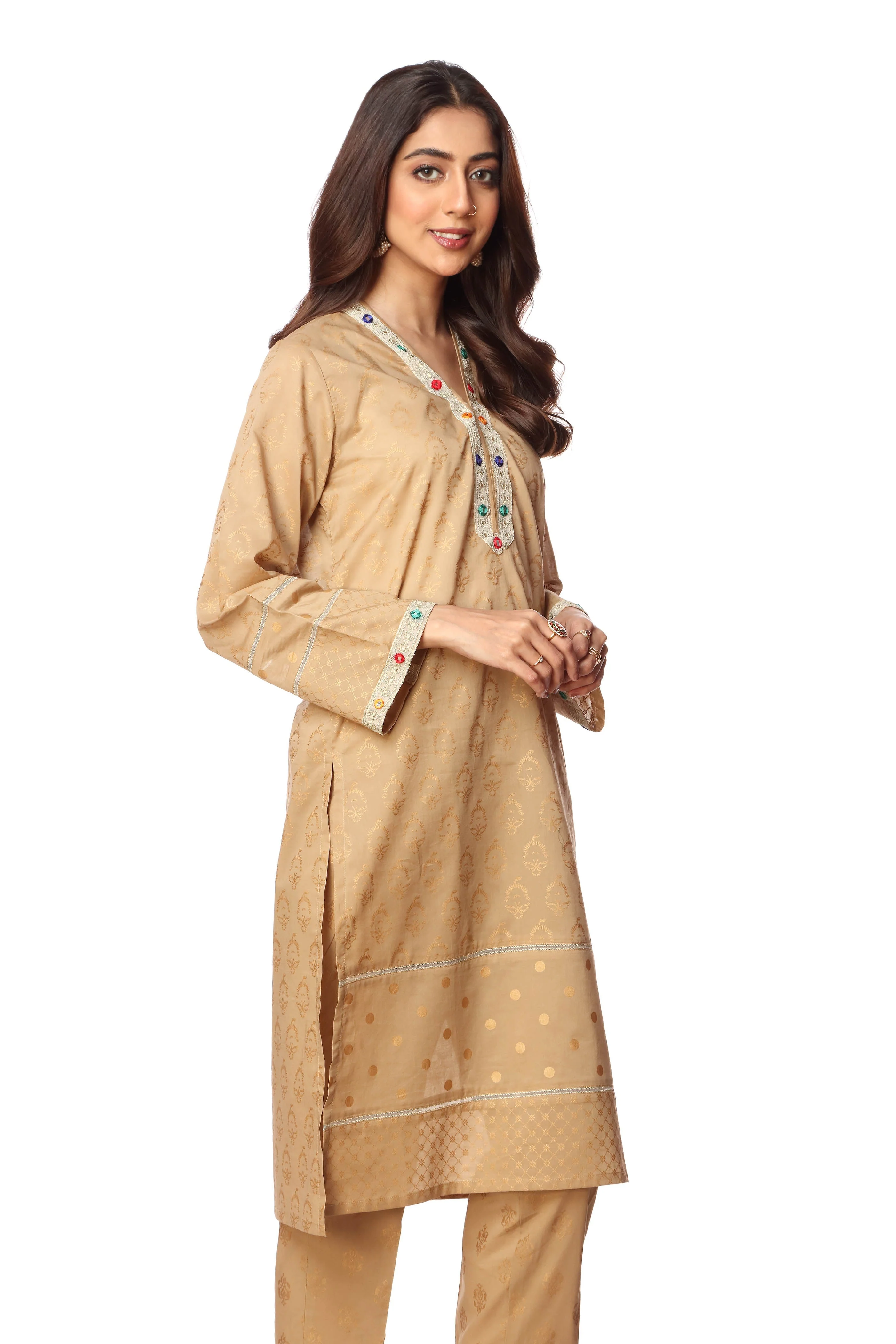 1 Piece Printed Lawn Top (CR2881) - Image 2