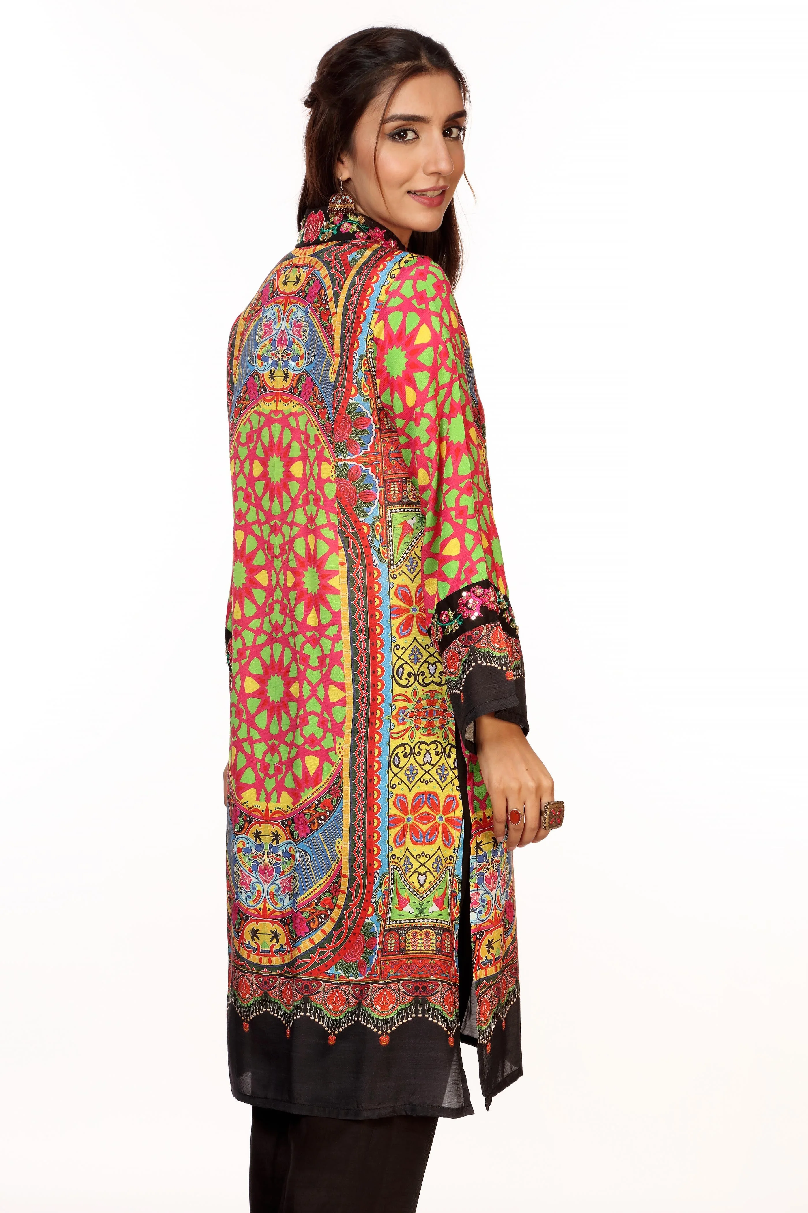 1 Piece Raw Silk Top (CR2923) - Image 3