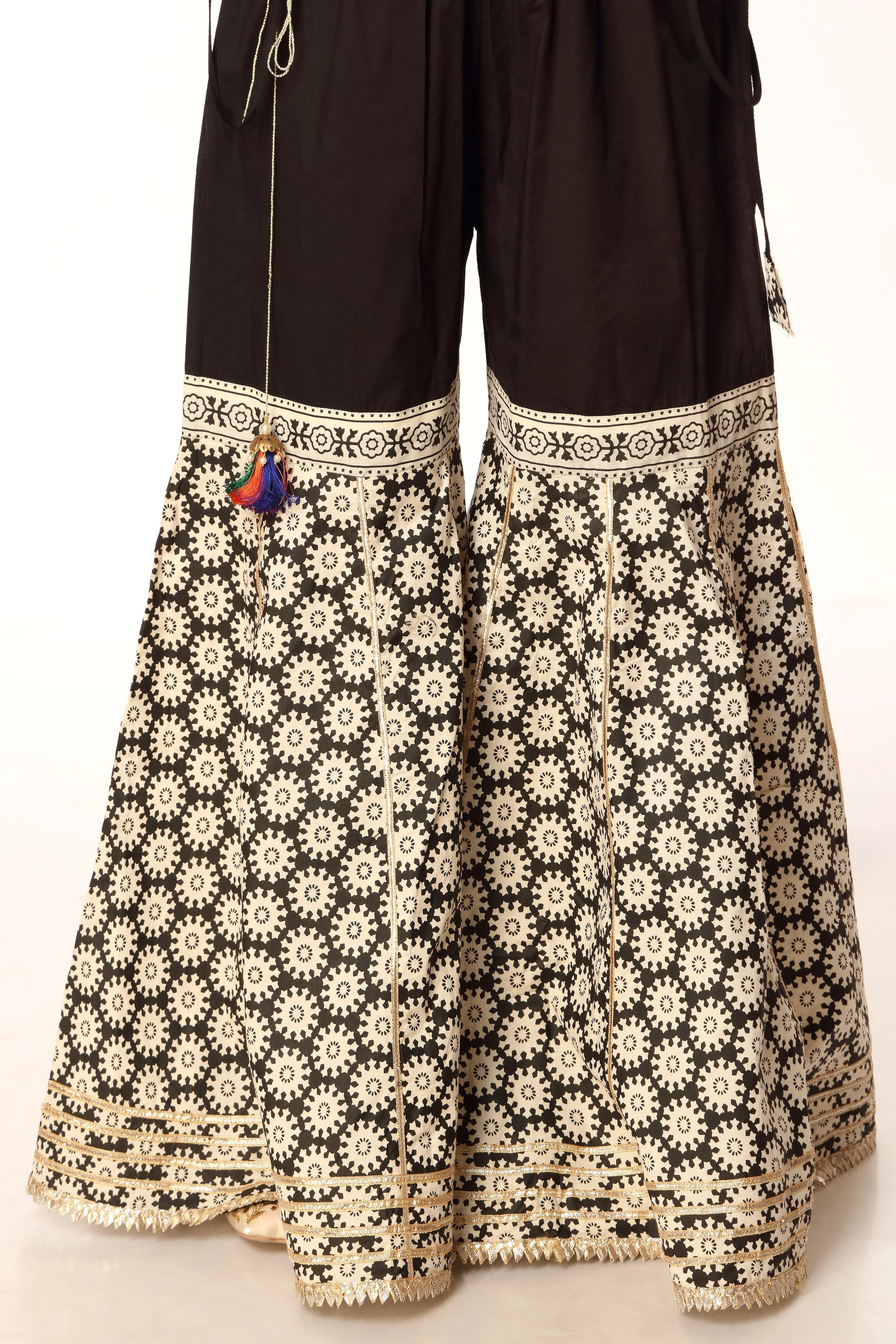 1 Piece Printed Cambric Gharara (CZ2579)