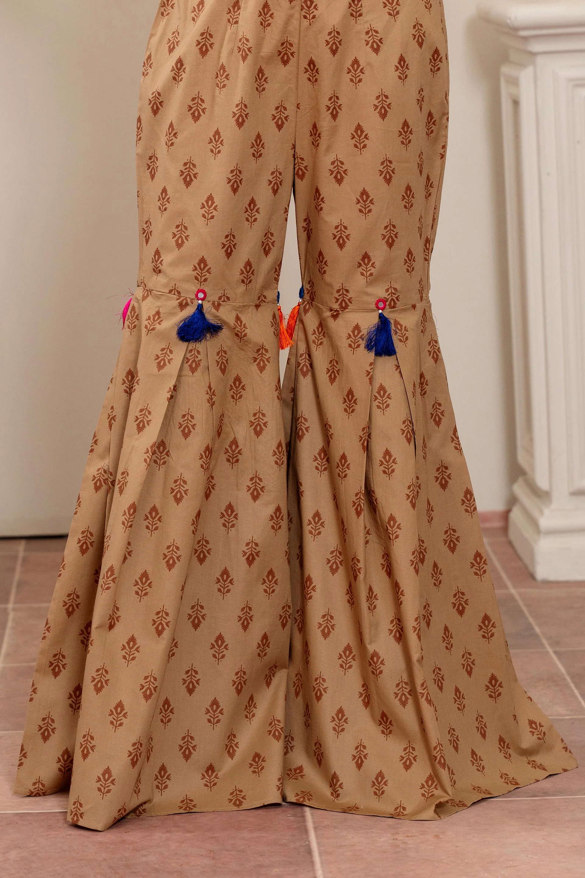 1 Piece Cambric Gharara (CZ3221) - Image 3