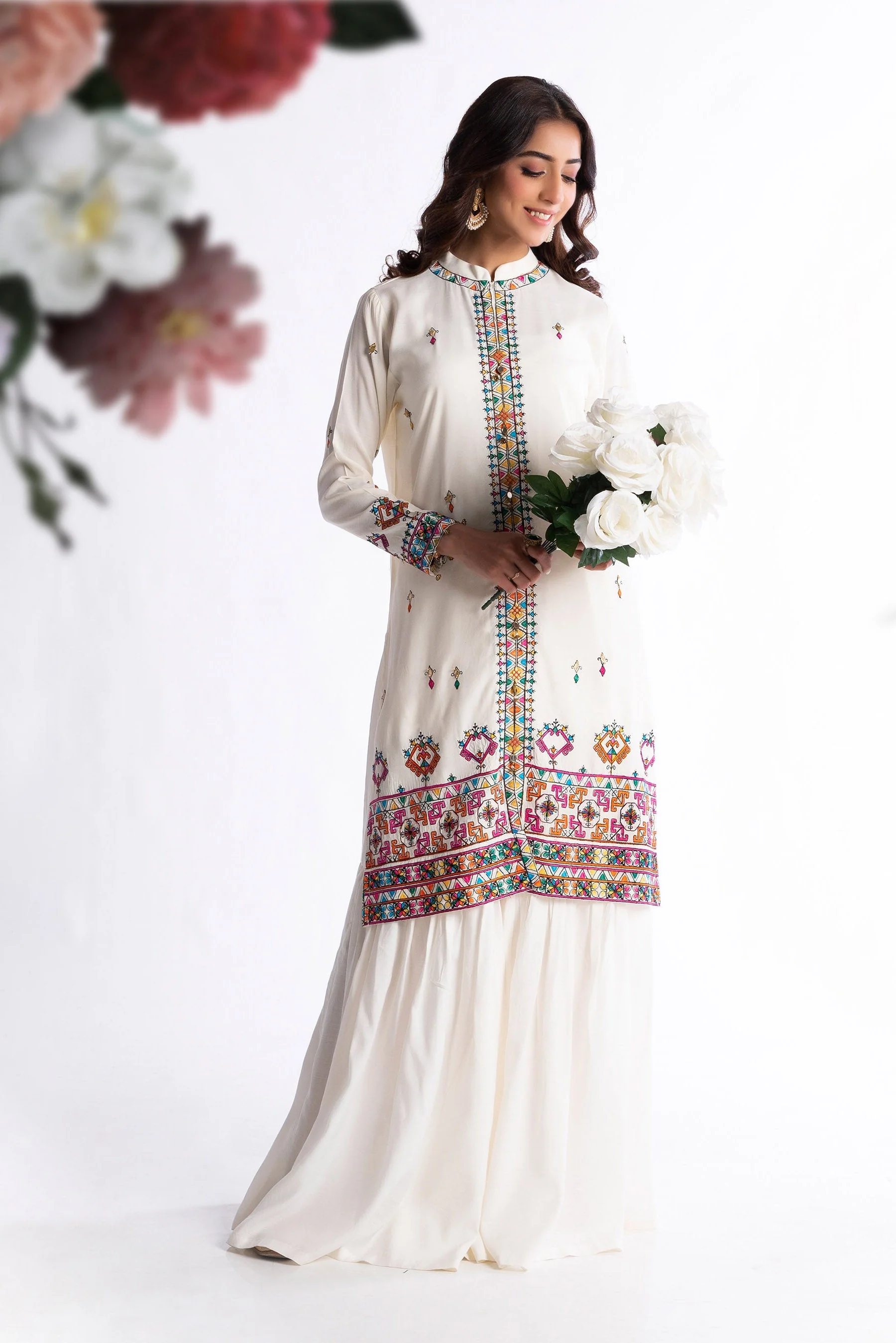 1 Piece Raw Silk Top (FR0706) - Image 4