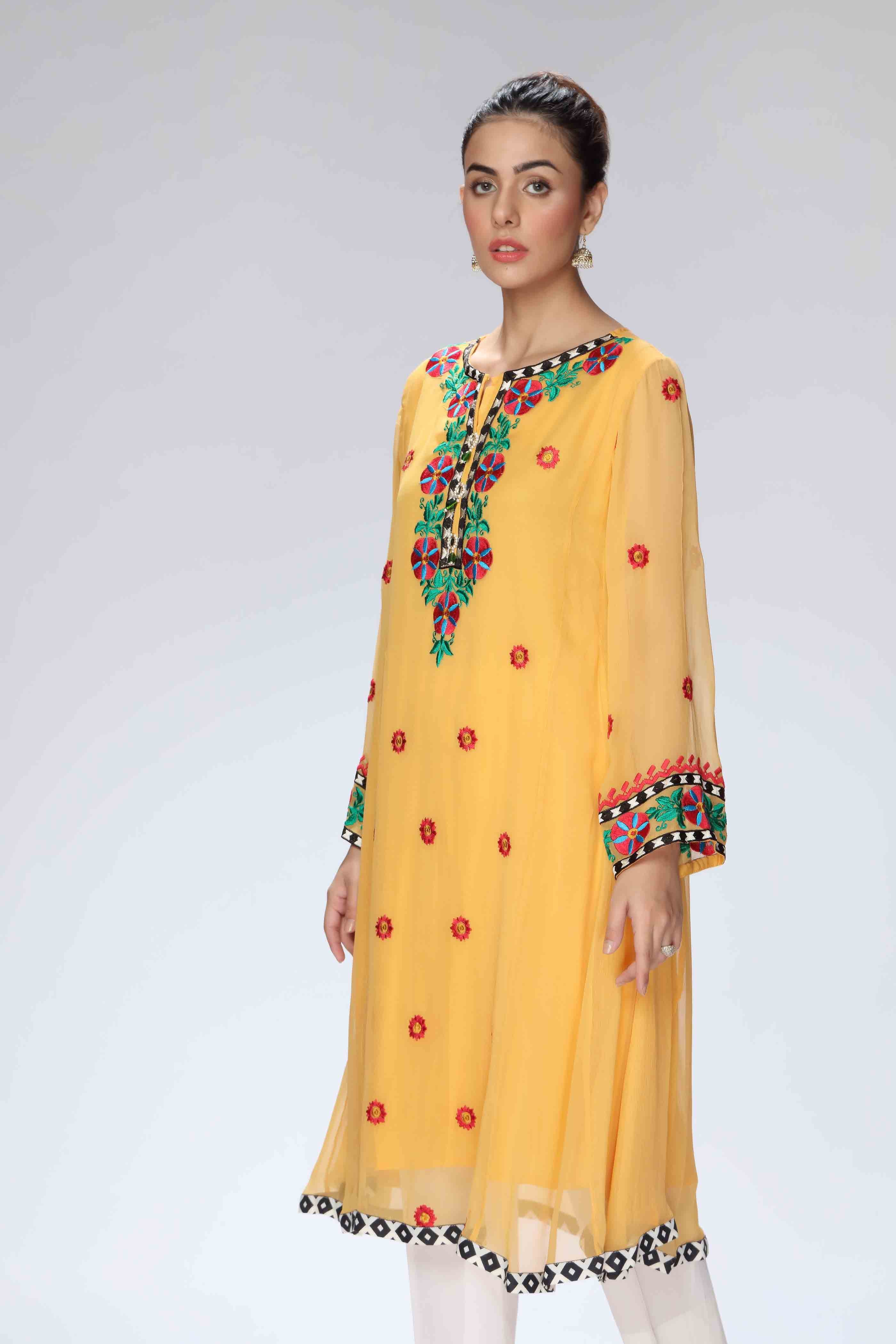 1 Piece Pak Chiffon Frock (FR0725) - Image 3