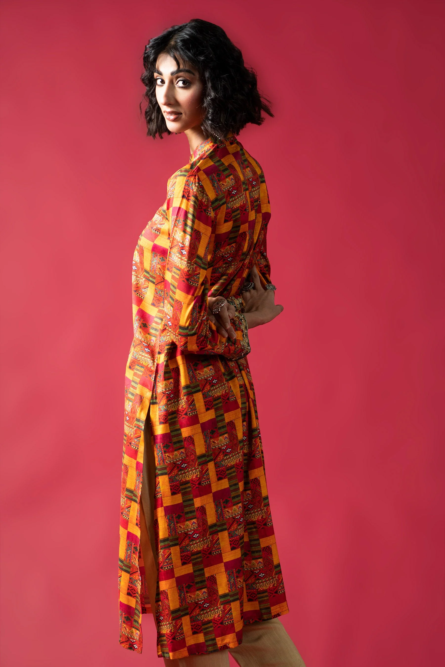 1 Piece Raw Silk Top (FR0780) - Image 3