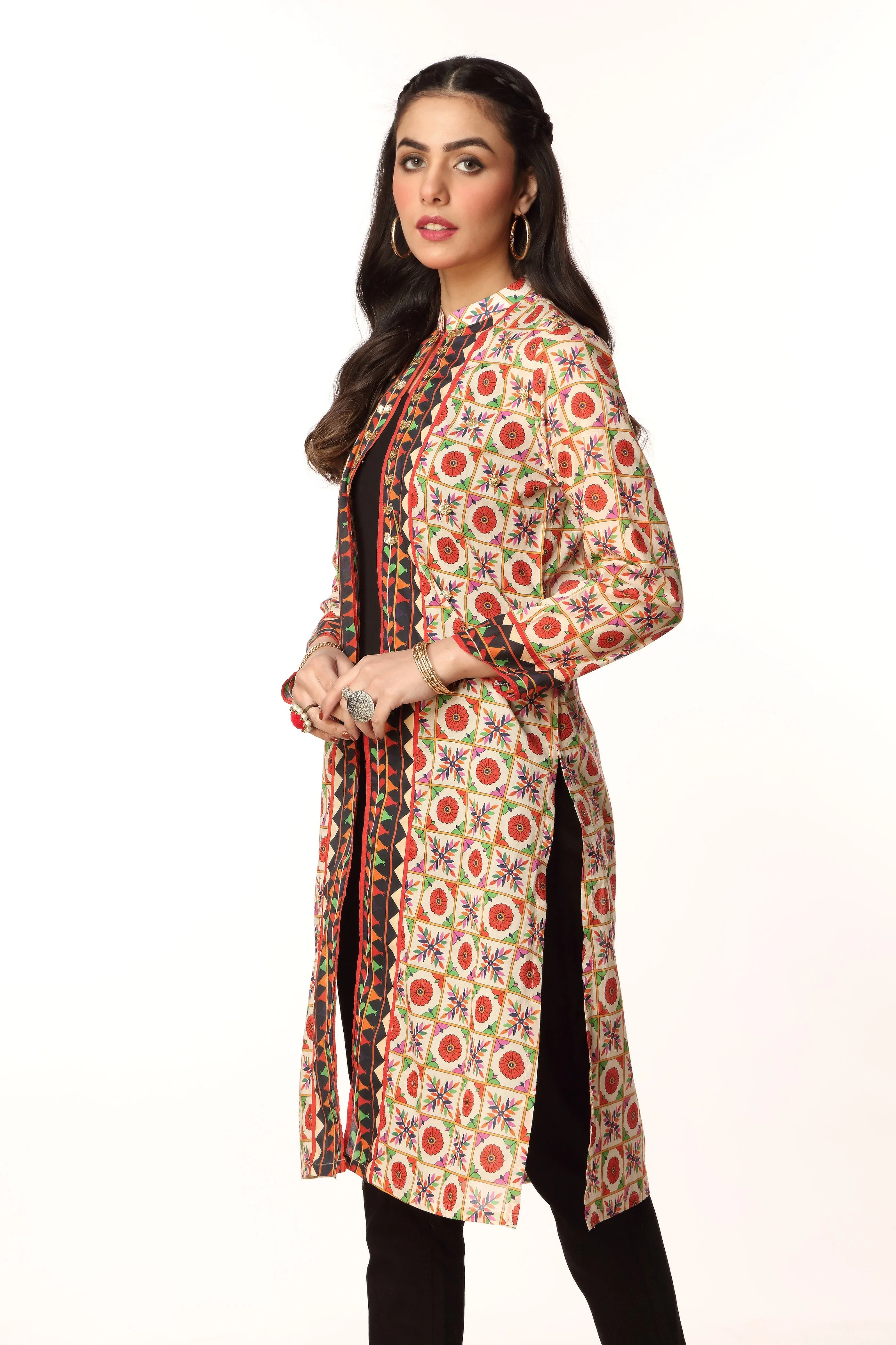 1 Piece Printed Lawn Shrug (TR0750) - Image 2