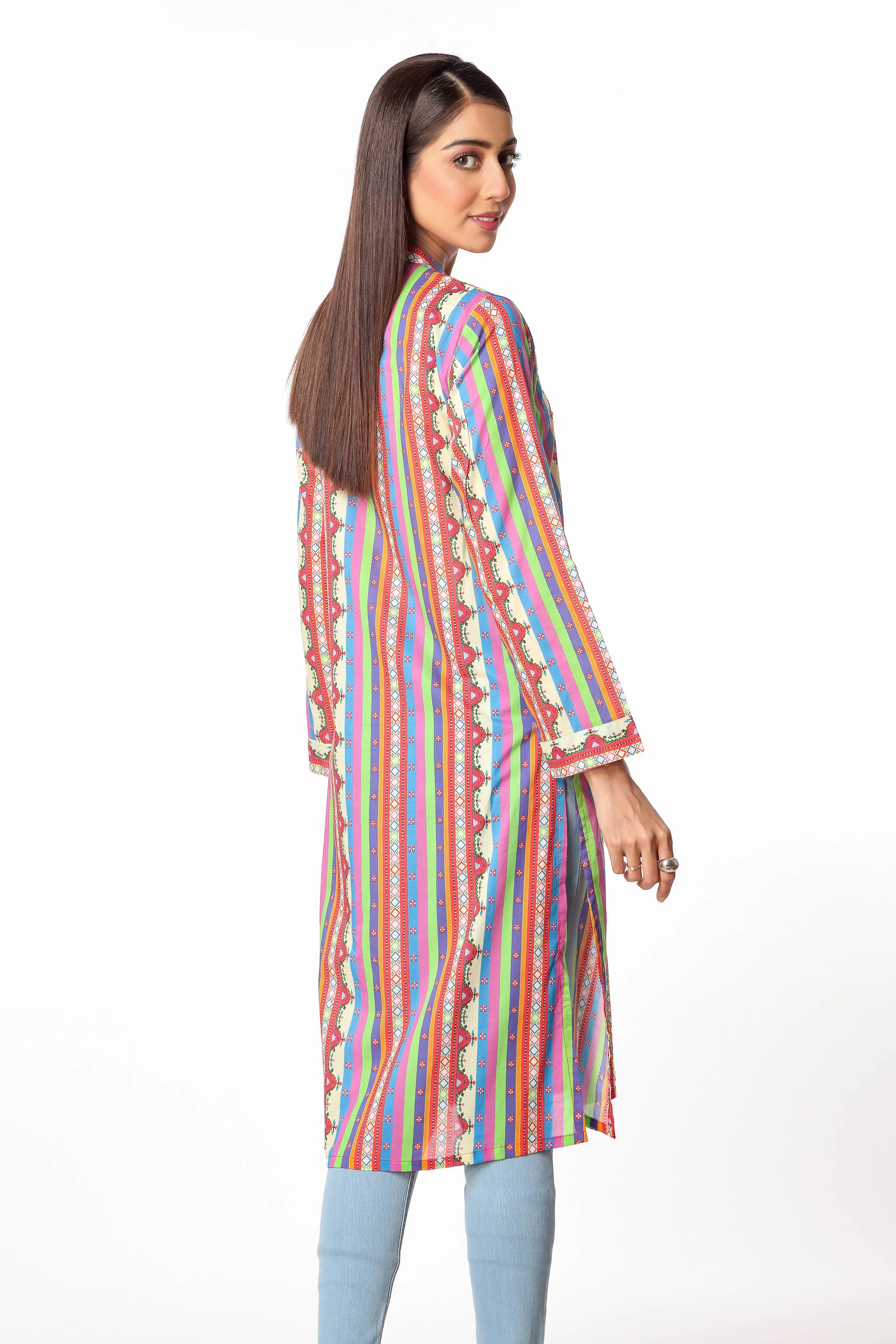 1 Piece Printed Lawn Shrug (TR0751) - Image 3