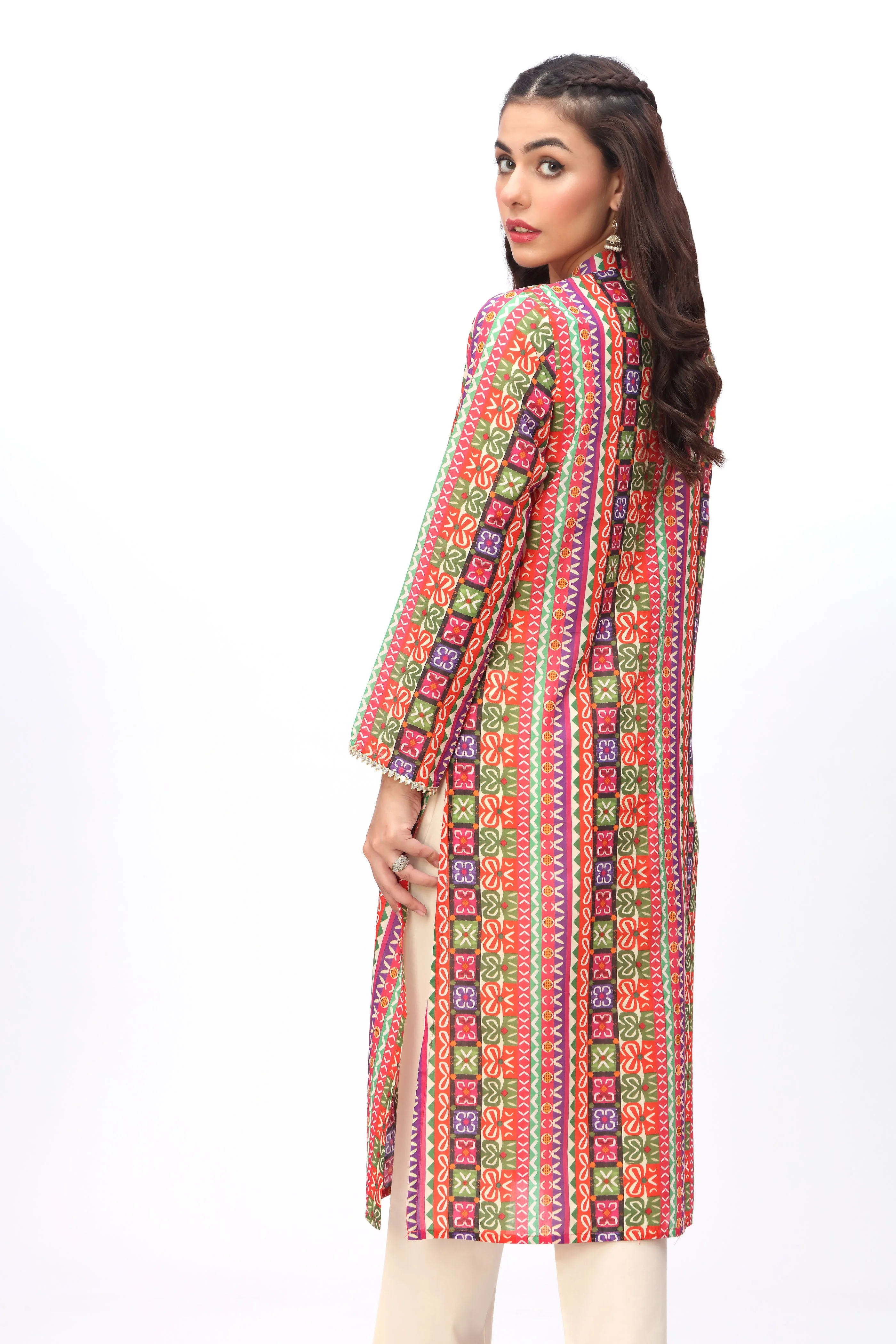 1 Piece Printed Lawn Shrug (TR0822) - Image 3