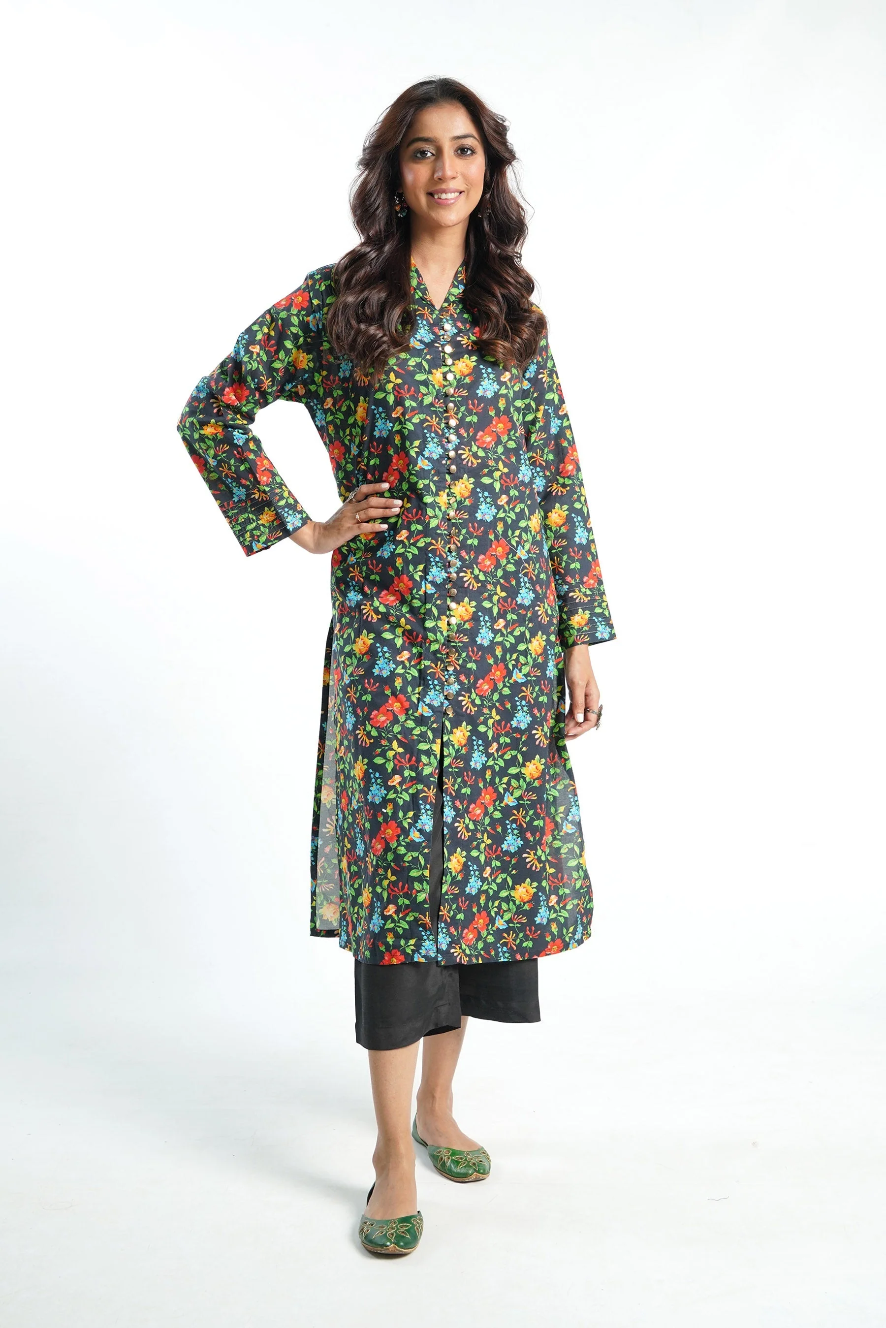 1 Piece Printed Cambric Top (TR0889) - Image 2